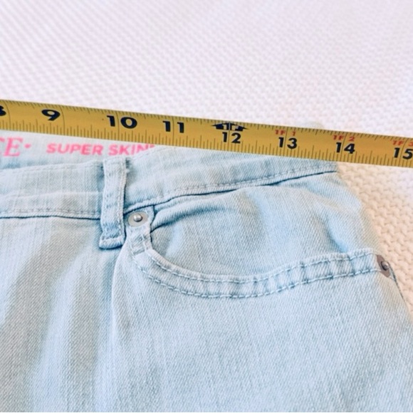 PLACE Girls Denim Super Skinny Stretch Light Blue Jeans - Picture 15 of 15